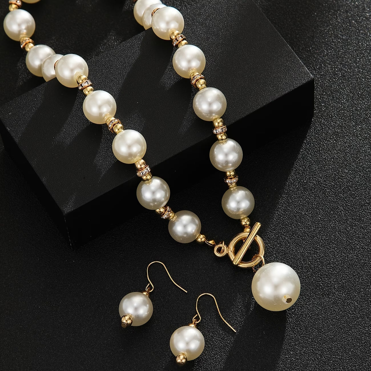 Chunky Parel Statement Ketting Set