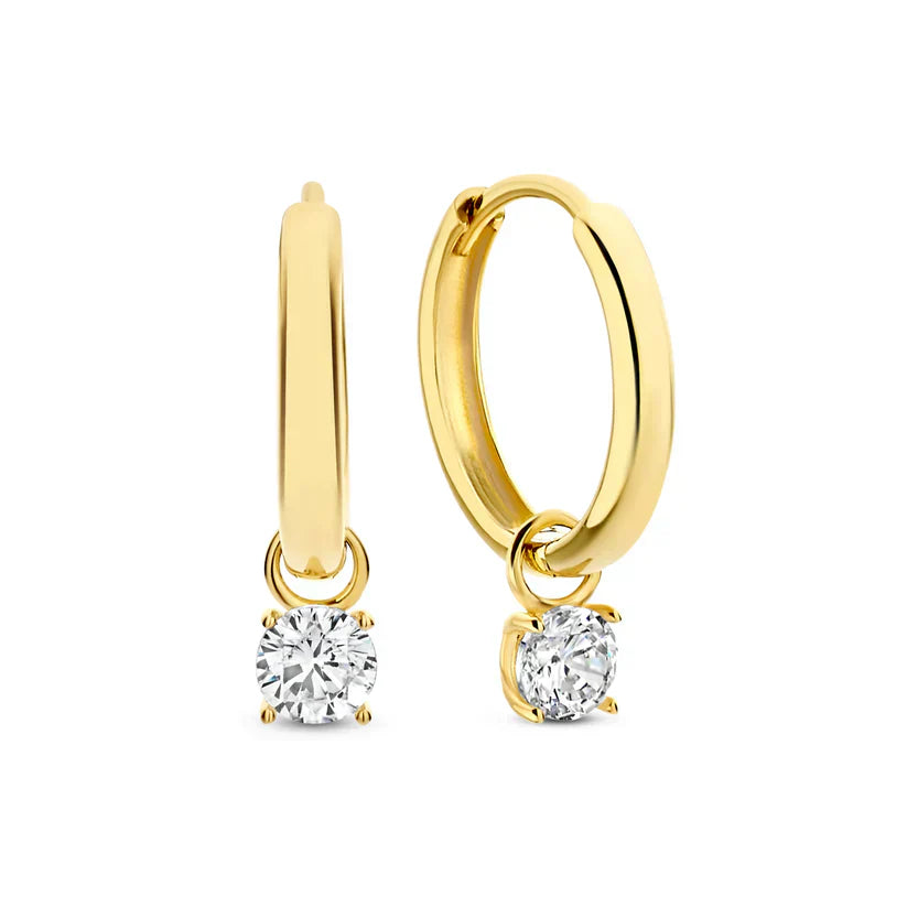 Larmes de Lune Steen Oorbellen Set | Goud