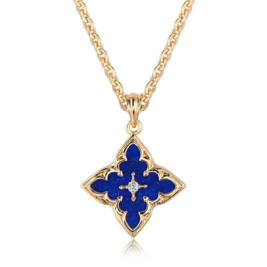 Witte Clover Hanger Ketting | Goud