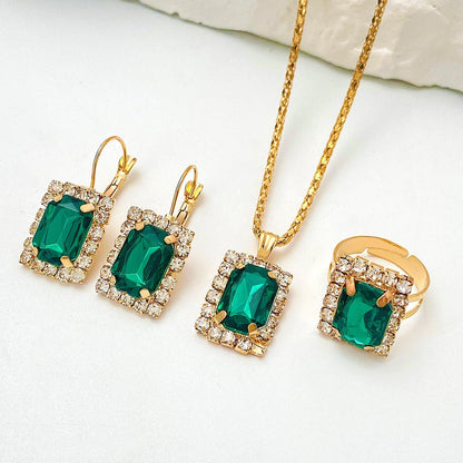 Sylvara Greenveil Sieraad Set | Witgoud