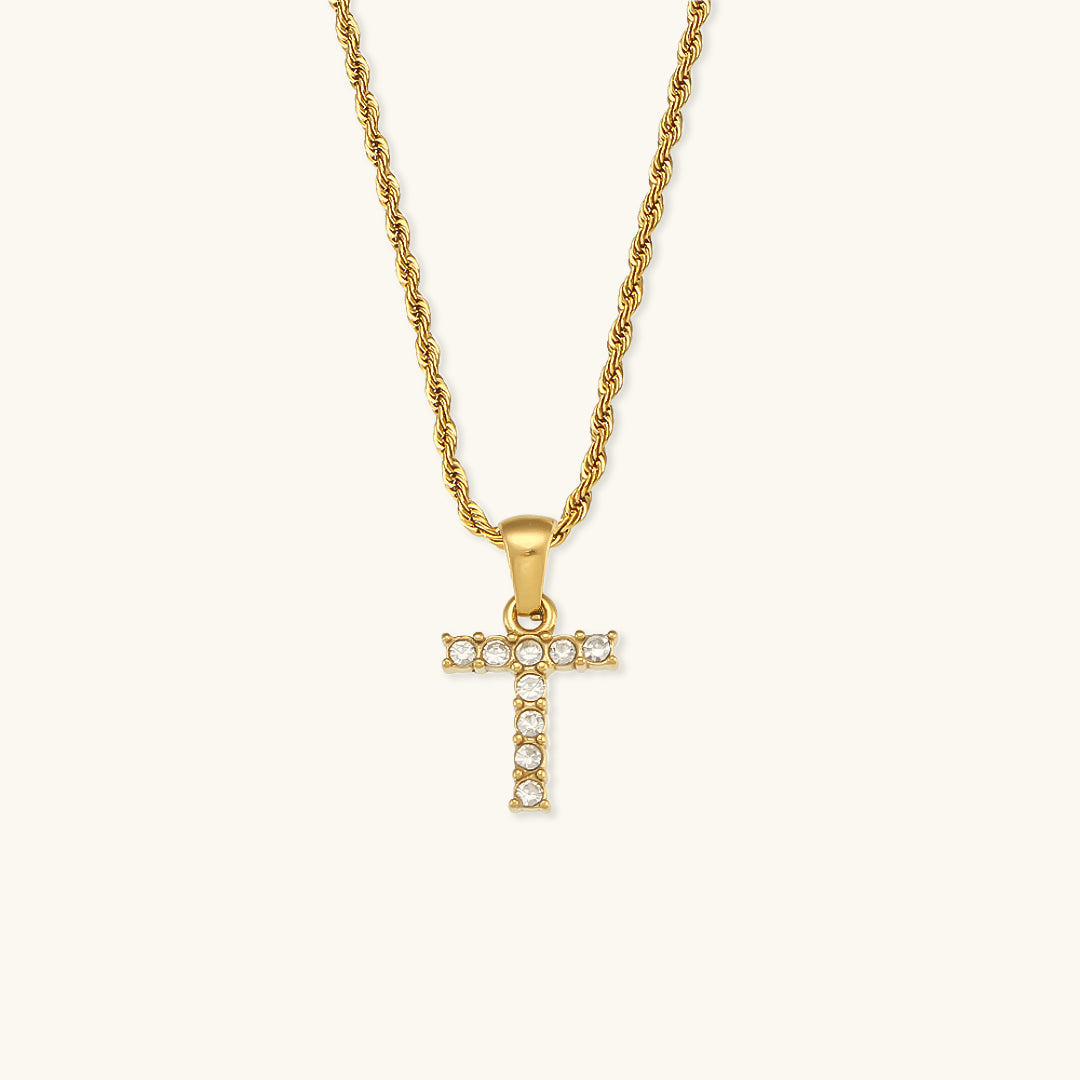 Maeve Letter Initiaal Diamanten Ketting