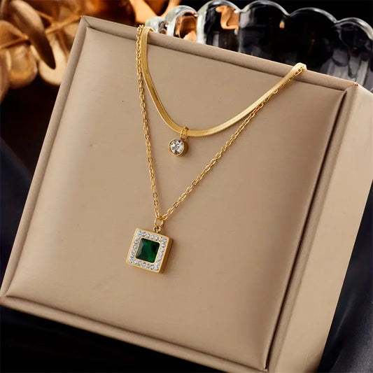 Tirena Valeure Ketting | Goud